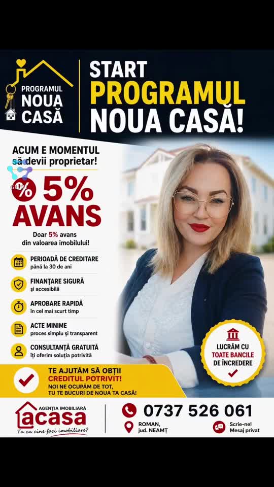 Orasul Roman Județul Neamt,  tel 0737 526 061 Agentia Imobiliara Acasa