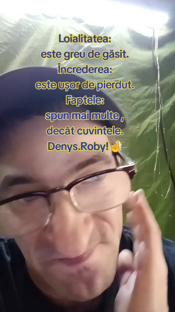 Loialitatea: este greu de găsit. Încrederea: este ușor de pierdut. Faptele: spun mai multe decât cuvintele! Om Al Străzii (Debys.Roby)☝️👋!!!