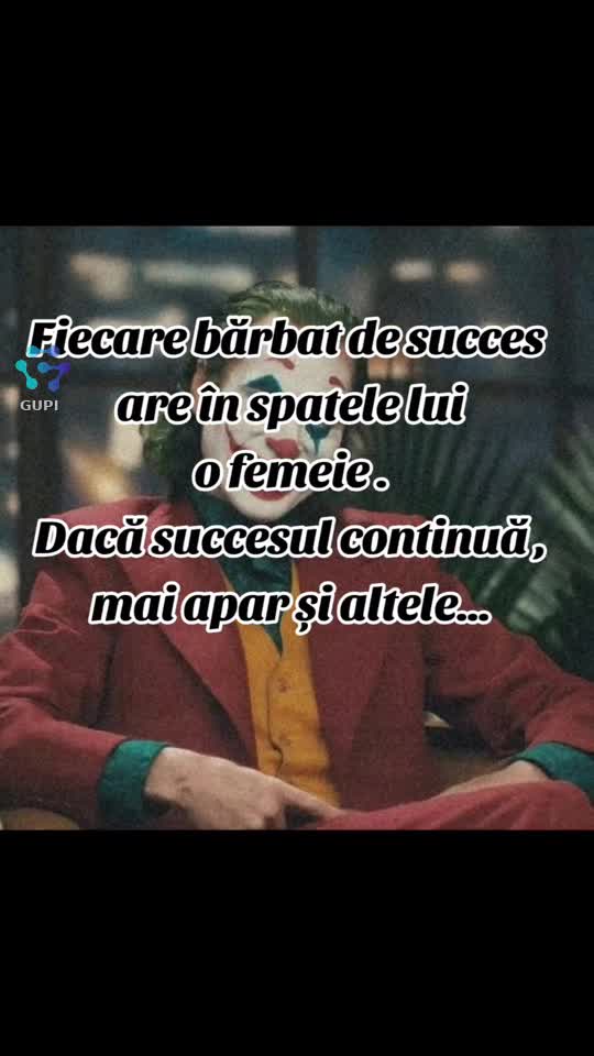 fiecare bărbat de succes are în spate o femeie...☝️