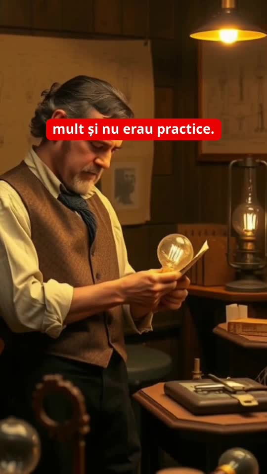 Thomas Edison – Inventatorul care a adus lumina în casele noastre! Descoperă povestea becului electric și impactul său asupra lumii moderne.