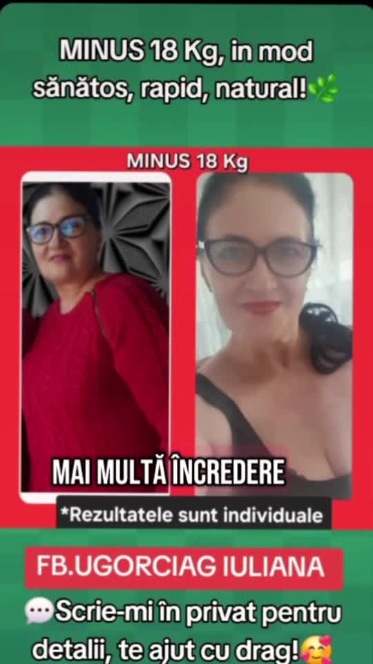 Te confrunți și TU cu Kg în plus?🥰
Eu am eliminat 18 kg cu un Program de detoxifiere și remodelare corporala cu suplimente naturale !🌿

📩Scrie detalii