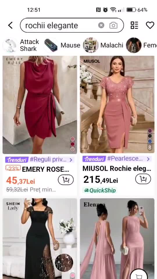 descarcă aplicația Shein și introdu in bara de căutare codul DZEE9 și ai parte de reducere extra