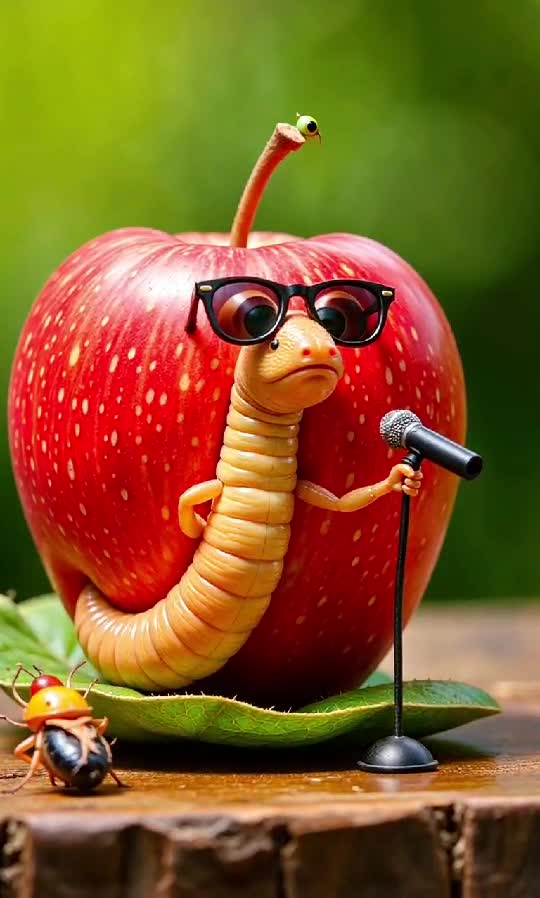 Stand-up in the Apple! 🍎🎤🪱