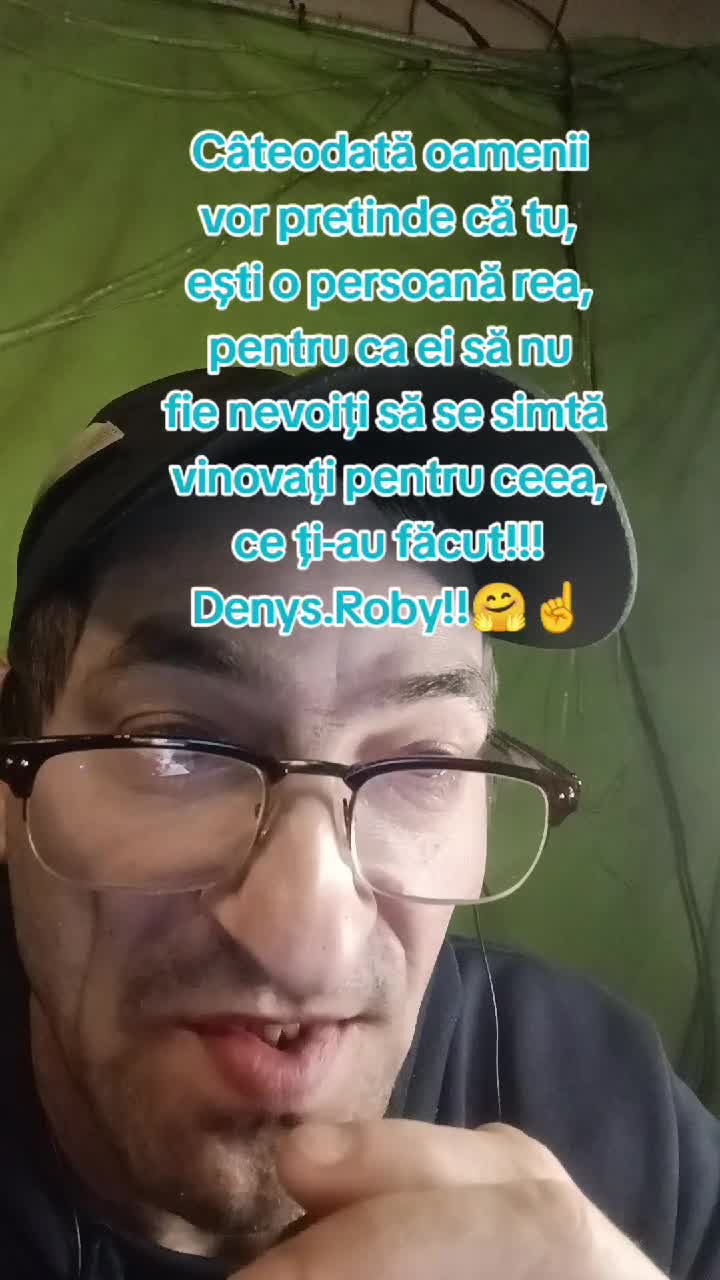 Câteodată oamenii vor pretinde, că tu ești o persoană rea, ca ei să nu se simtă vinovați pt ceea ce ți-au făcut...!! Om Al Străzii (Denys.Roby)☝️☝️