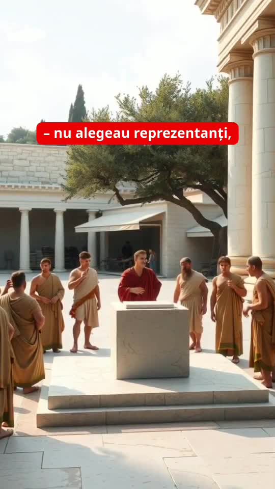 Democrația s-a născut în Atena antică – când cetățenii au început să decidă împreună. Puterea poporului are rădăcini vechi!