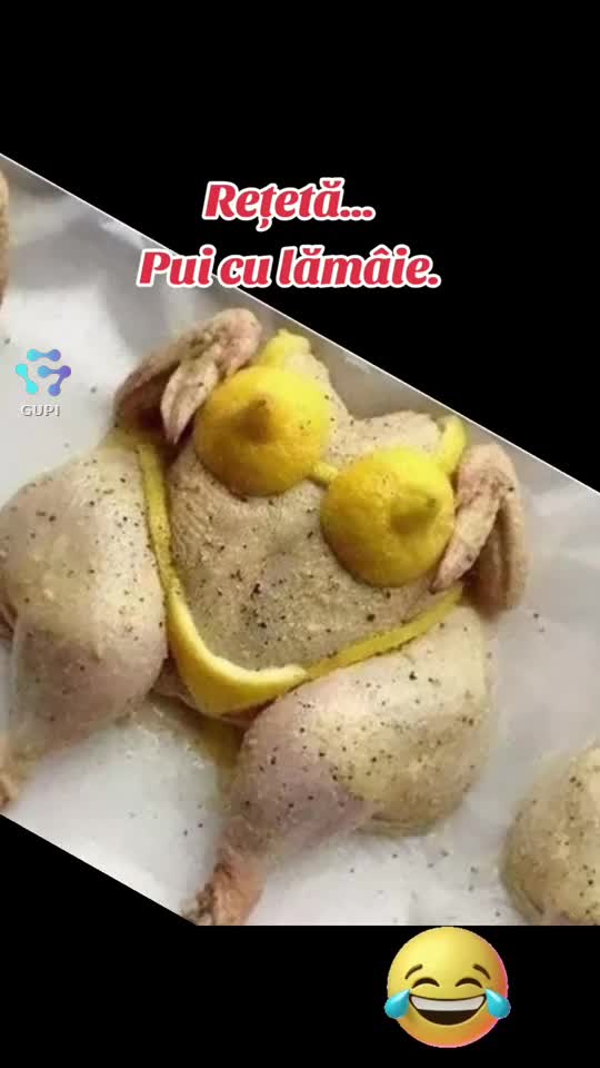 rețetă de pui cu lămâie...😂😂😂