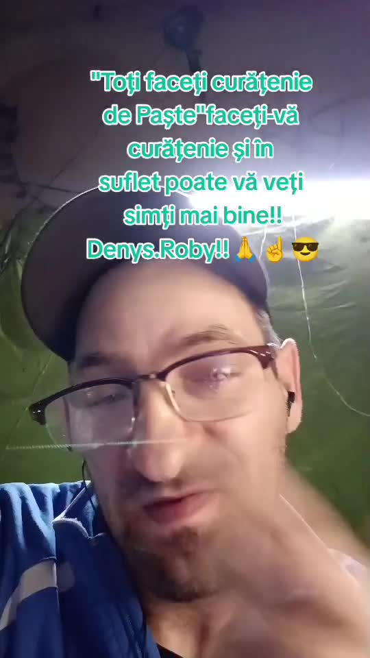 "Toți faceți curățenie de Paște" Faceți-vă curățenie și în suflet poate vă veți simți mai bine!!!Om Al Străzii (Denys.Roby)🙏☝️😎
