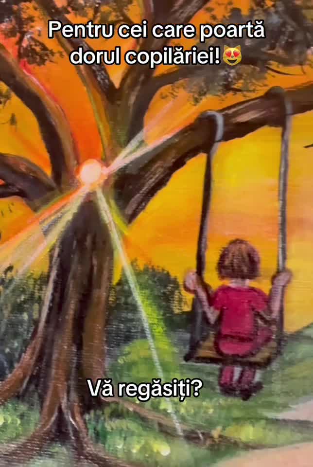 pictura acrilică,, Amintiri din copilărie,,