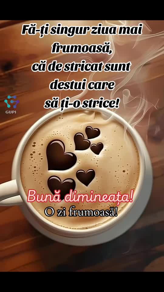 bună dimineața!☕ zi frumoasă!🙂