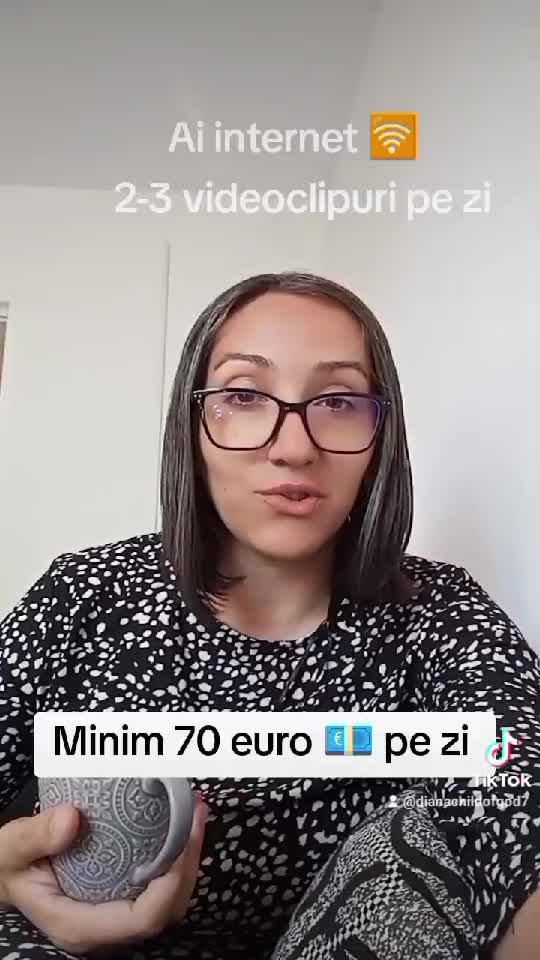 Cu o conexiune la internet 🛜 și 2-3 video câștigi până la 500 lei pe zi !!!!