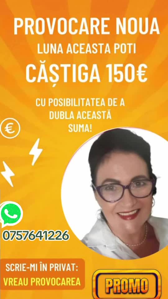 🦋Doresti și TU să câștigi un venit suplimentar din confortul casei tale cu ajutorul unui telefon mobil conectat la internet ❓️

📩Scrie-mi pt.detalii!🌺