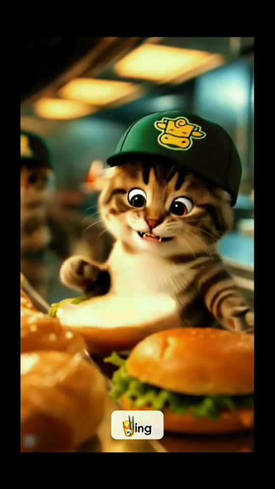 Burger Boss Meow: The Kitten Chef Under Pressure! 🍔🐾