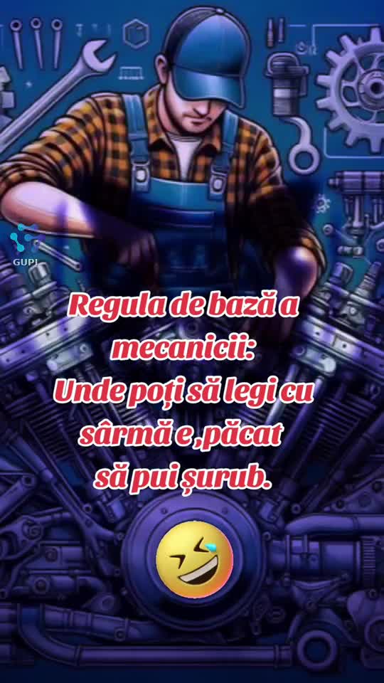 regula de bază a mecanicii...😁😁😁