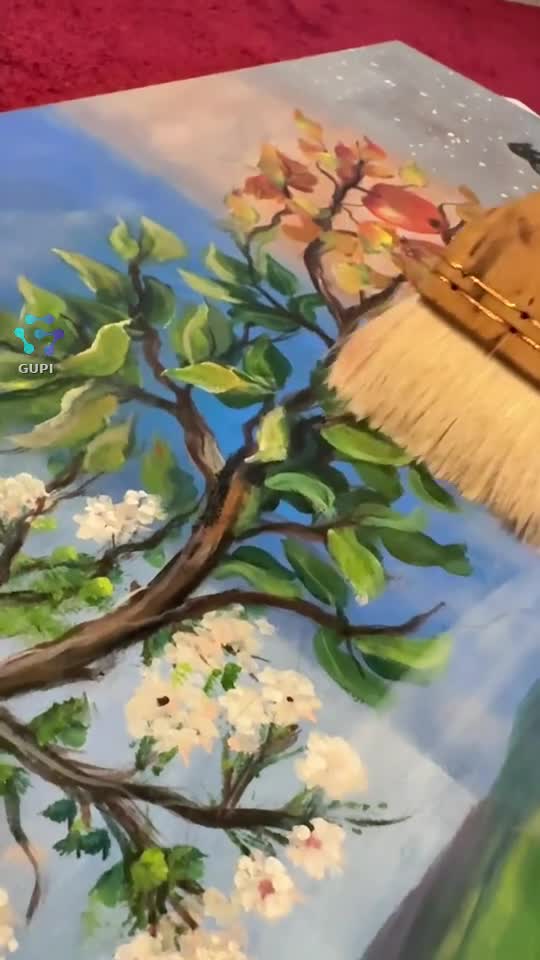 cele 4 anotimpuri pe un singur tablou 🎨🙏🏻