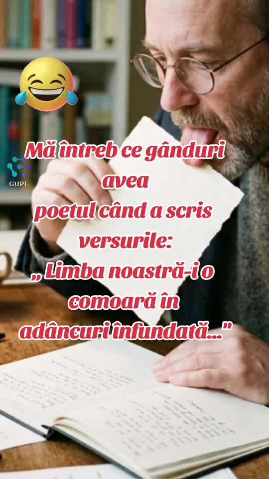 oare ce gânduri avea poetul...😁😁😁