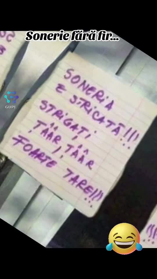 sonerie fără fir...😂😂😂