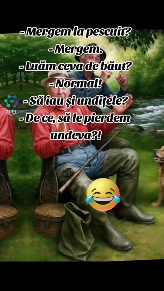 la pescuit...😂😂😂