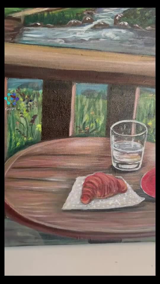momente de relaxare pictură acrilică disponibilă 90/70