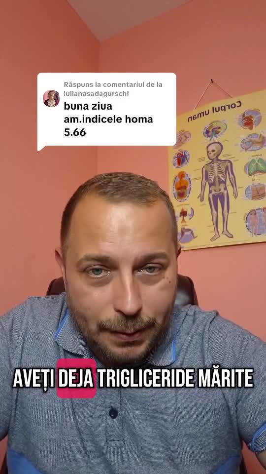 Indicele homa 5.66, glicata 5.7 și glicemia 99.6