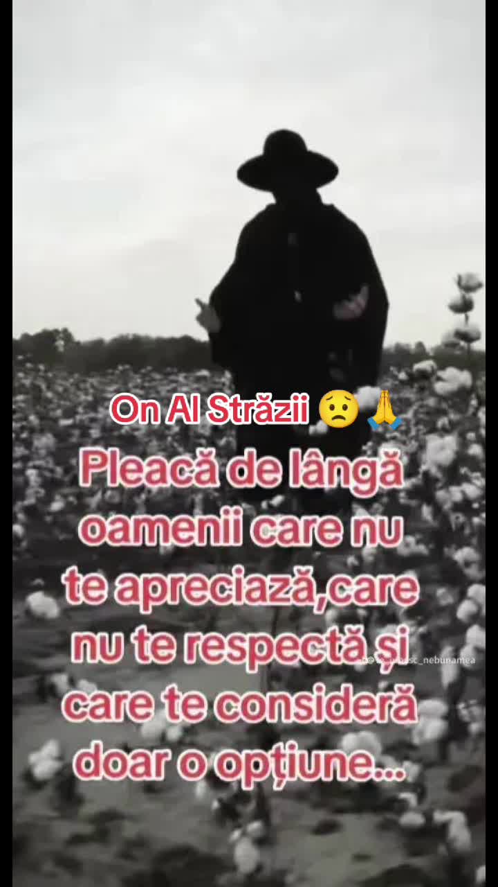 Pleacă de lângă oamenii,care nu te apreciază,care nu te respectă și care te consideră..!O. Al Străzii (Denys.Roby)😎👋