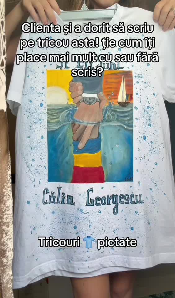 tricou pictat pe comandă