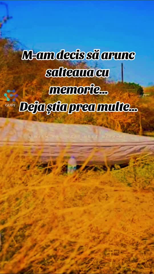 am aruncat salteaua cu memorie...😁😁😁