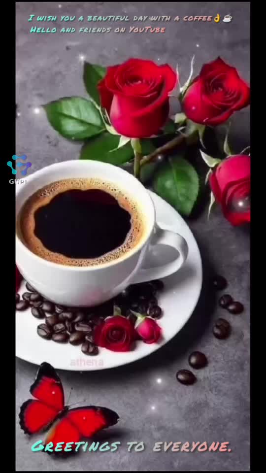 Greetings from me to everyone, a coffee 🙂☕👌