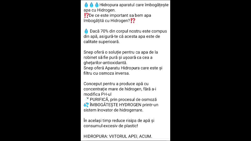 Apă pură la birou, restaurant, casa ta!👏🙏