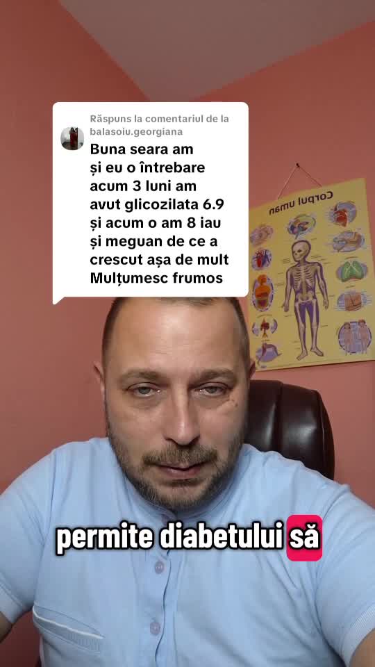 De la glictata 6.9 la 8 în două luni cu medicamente
