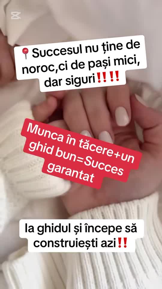 ‼️‼️Nu e doar un ghid digital.Este scurtatura ta catre rezultate reale!

Am inceput cu 0 cunoștințe dar cu o mare ambitie.
sunt aici sa te ajut!‼️‼️