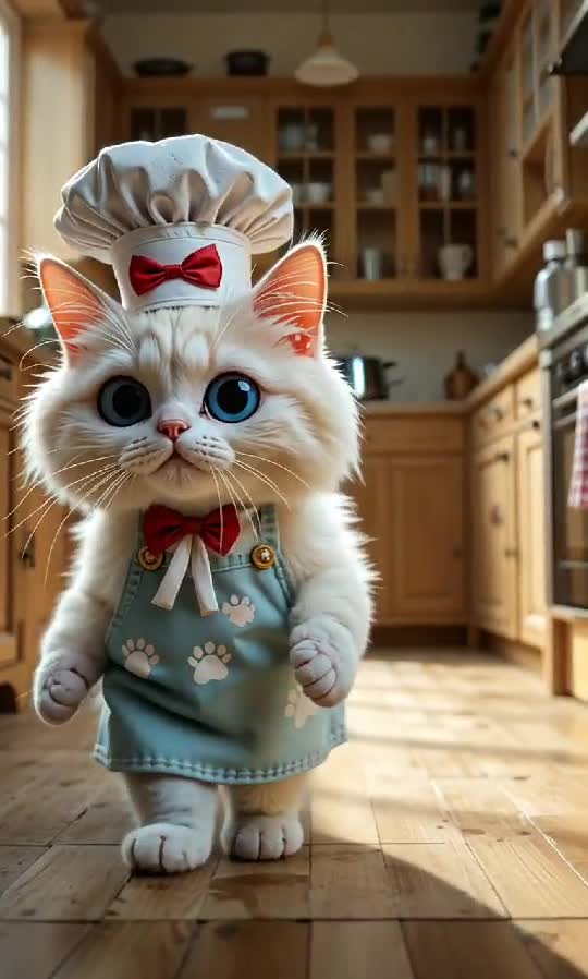Chef Meowmé: The Cutest Culinary Cat-Tastrophe You’ll Ever See 👩‍🍳🐾
