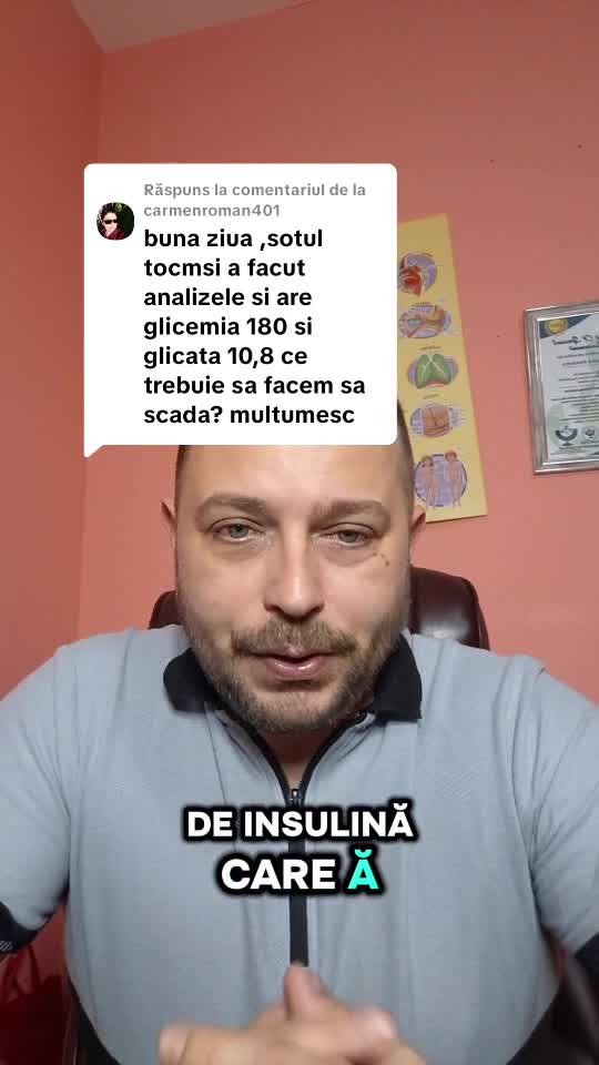 La o glicemie de 180 si la o glicozilata de 10.8 recomand Programul de Nutriție Remisie