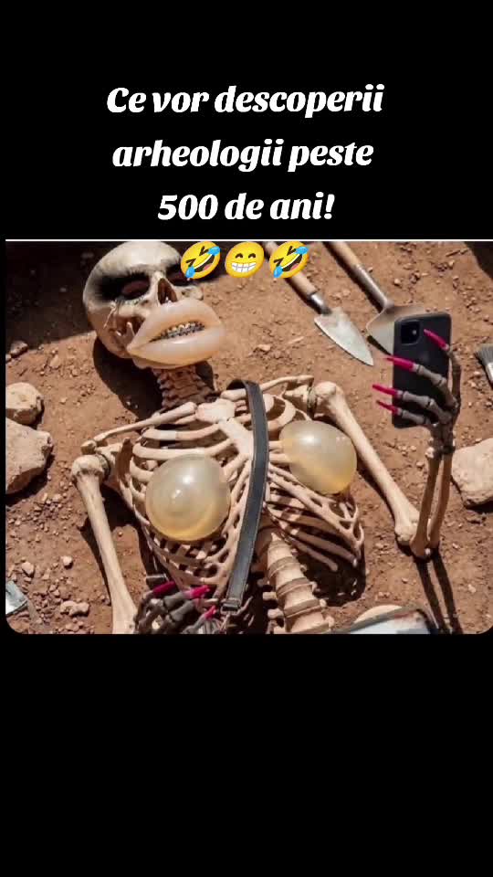 Ce vor descoperii arheologii...🤣🤣🤣