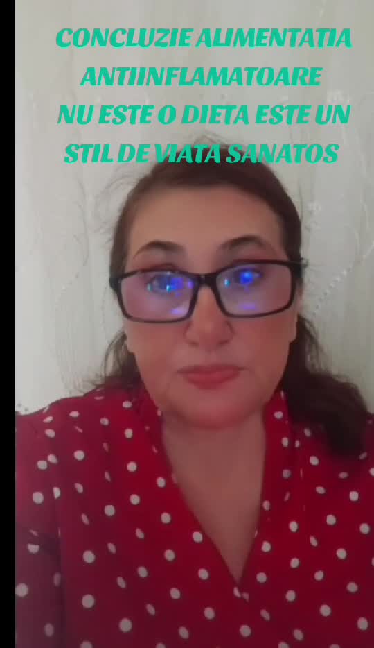 Ultimele studii care s-au făcut s-a demonstrat ca 75%din felul cum ne simțim se datoreaza alimentației!Acest video este despre alimentația inflamatoar