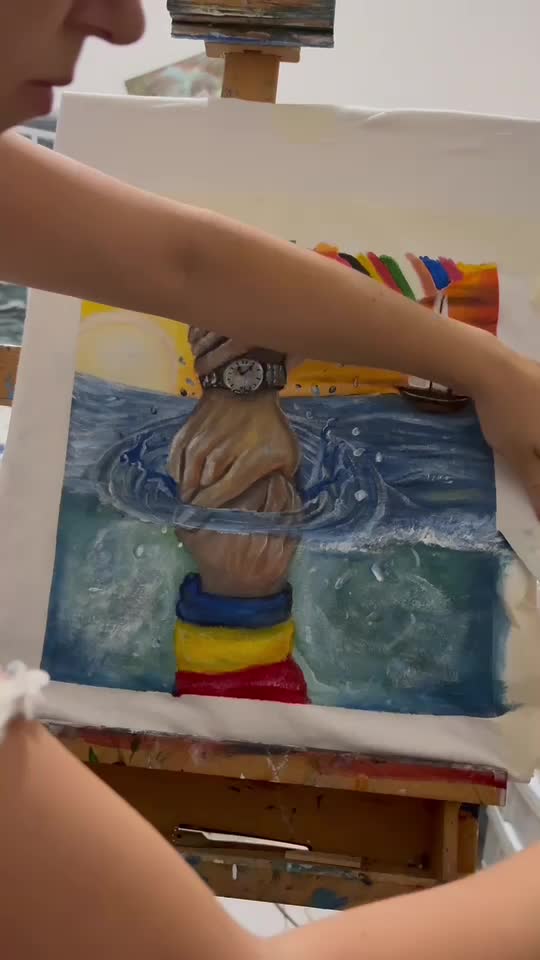 cum am pictat acest tricou deosebit!