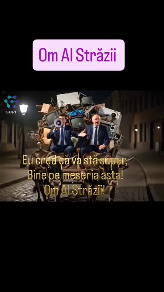 Eu spun că va stă bine pe meseria asta decât cea de la g știu că nu este bănoasă că aia din parla..Om Al Străzii 🤣🤣