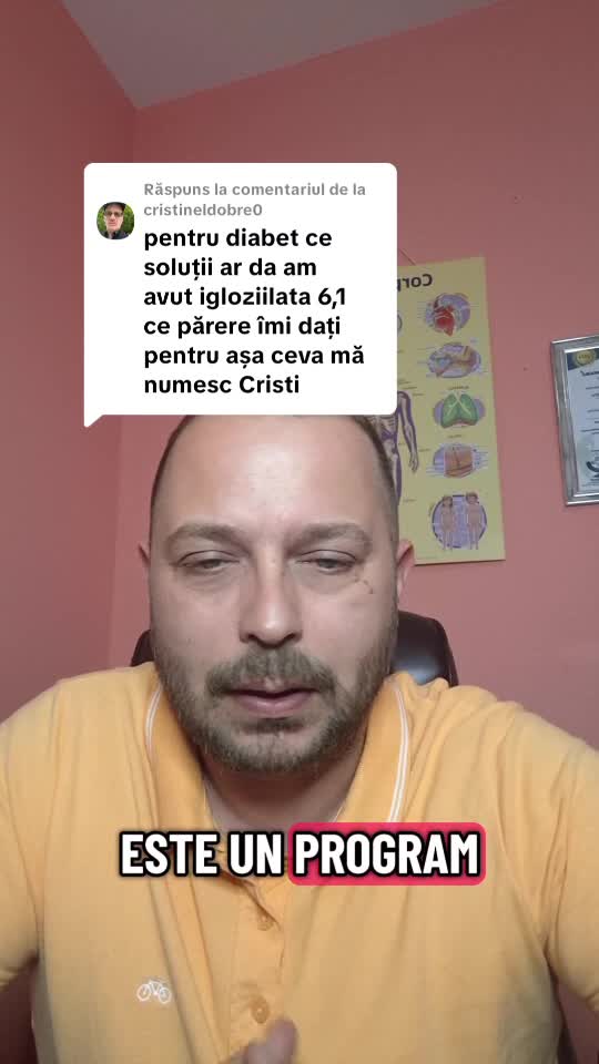 Pentru diabet recomand un stil de viață sănătos prin Programul de Nutriție Remisie