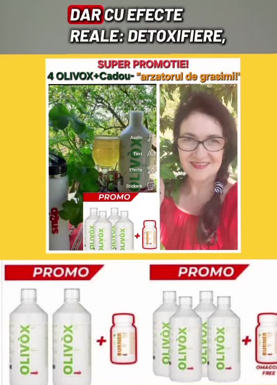 🎯O super Promotie!
🫒Infuz natural: anghinare, tamarind, extract frunze măslin are și cadou arzător de grăsimi,  ne sunt de un real ajutor!

📩Scrie🥰