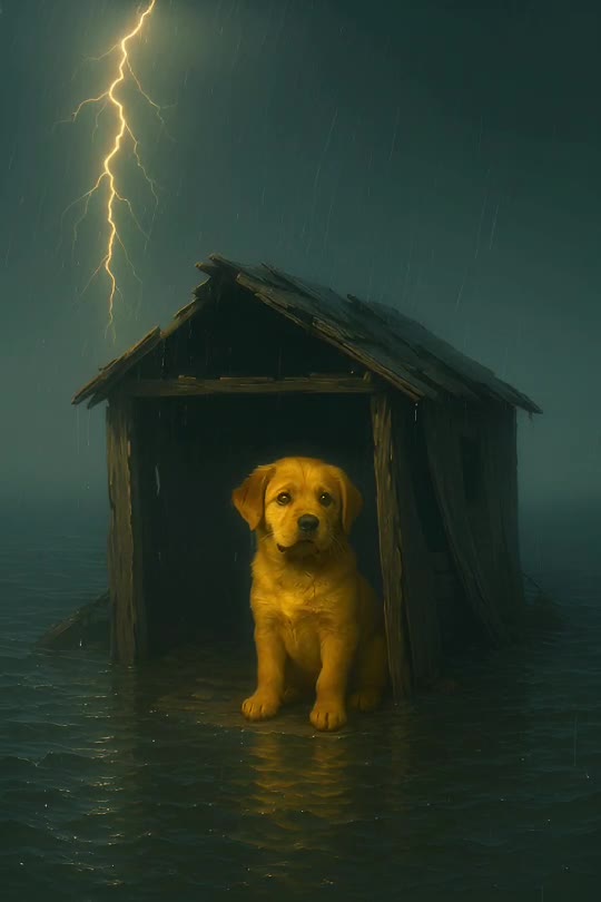 The storm didn’t break him… it revealed him ⚡🐾