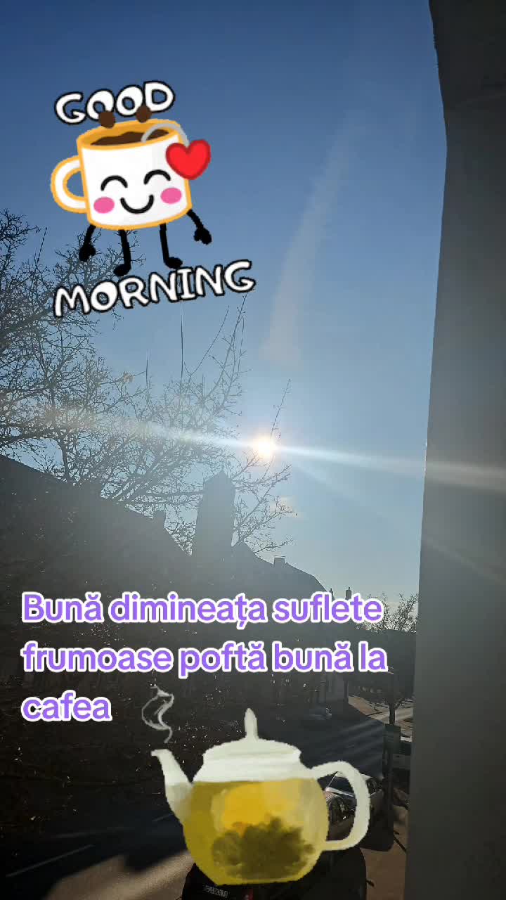 Bună d☕️🍀🙏💜imineața