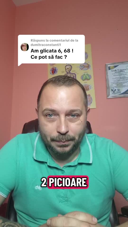 Când ai glicata 6.68 recomand un stil de viață sănătos care să îți aducă un echilibru în sănătate prin Programul de Nutriție Remisie