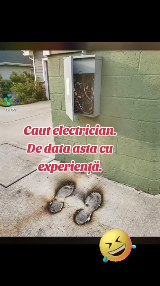 caut electrician...de data asta cu experiență...😁🤣😁