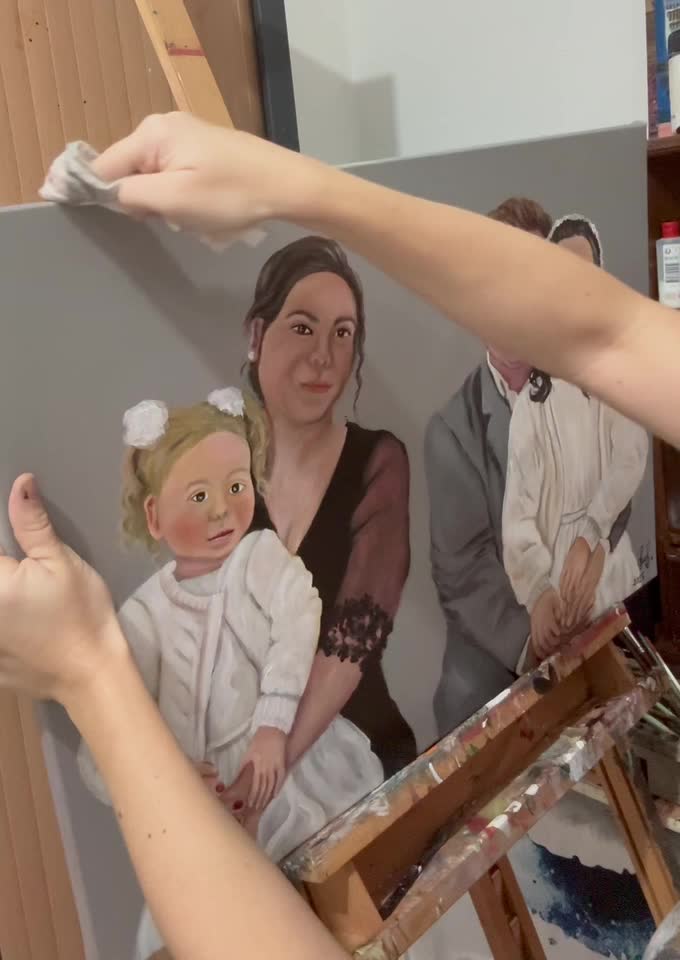 portret realizat după fotografie