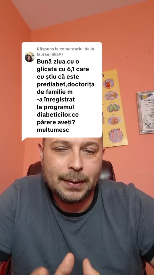 Ce sa faci cand medicul de familie te înregistrează în programul diabeticilor deși ai glicata 6,1