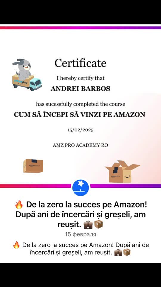 De ce amazon?📌 „Știai că Amazon vinde peste 4.000 de produse pe minut? 😱 Dacă vrei să înveți cum să începi un business online fără să ai stocuri acasă