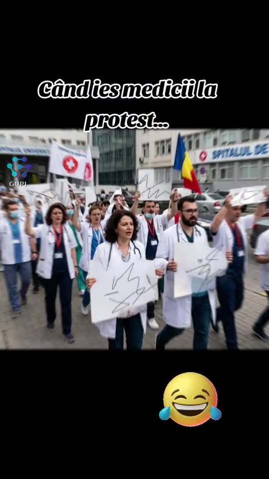 când ies doctorii la protest...😂😂😂