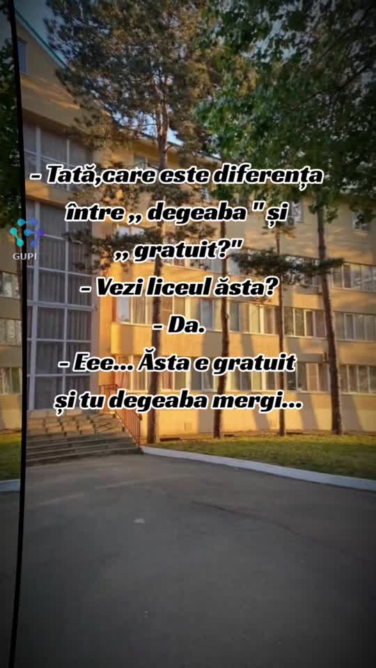 diferența dintre degeaba și gratuit...☝️
