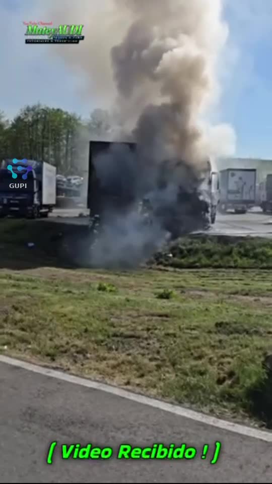 Incendio En un Parking de Camiones en Alemania - Rammstein 🇩🇪🚛😟       rammstein