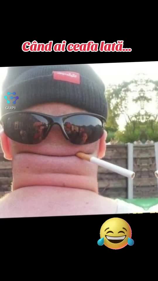 când ai ceafa lată...😂😂😂