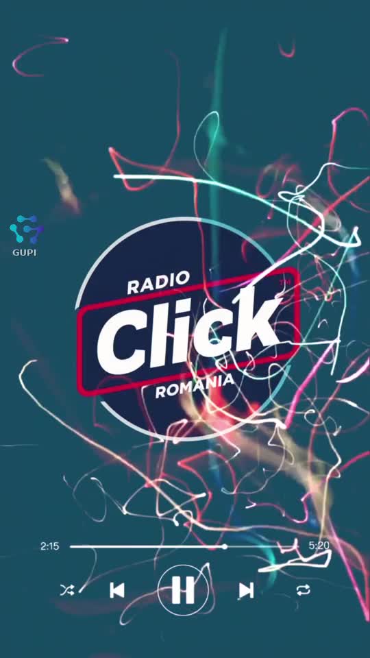 Radio Click Romania este un „radio de suflet” pentru comunitatea online, axat pe nostalgie, muzică românească bună și socializare între români
|||{"overlays":[{"text":"Ascultă live","x":0.30000000000000004,"y":0.23182167563412762,"fontSize":26.0,"color":4294967295,"isEmoji":false}]}